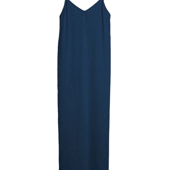 Carly Jean Los Angeles Navy Sleeveless Maxi Dress with Pockets - Picture 5 of 5